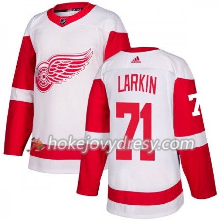 Pánské Hokejový Dres Detroit Red Wings Dylan Larkin 71 Bílá 2017-2018 Adidas Authentic